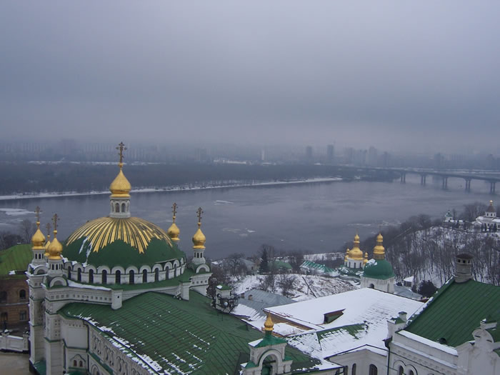 The Dnepr River in Kyiv, Ukraine