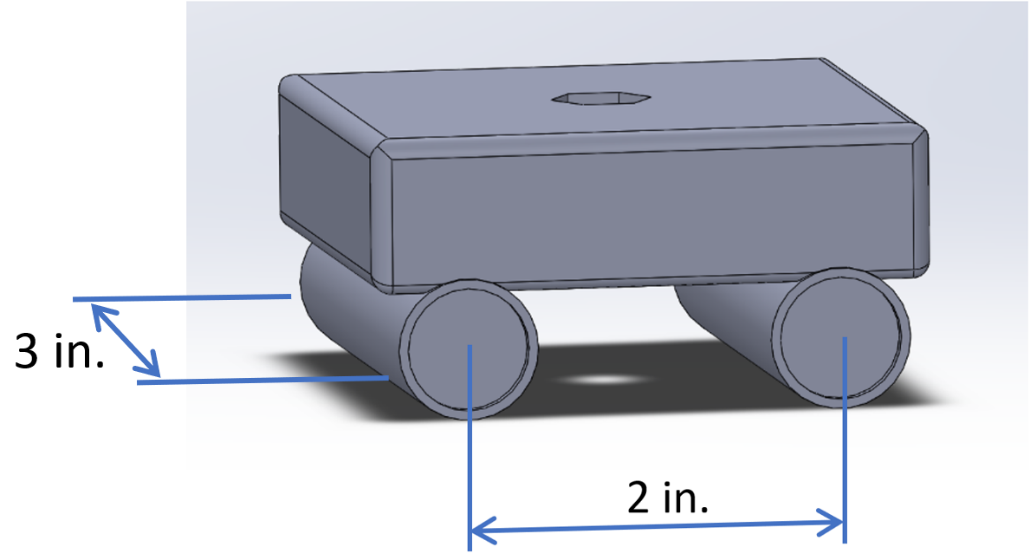 Figure 3. The loading block that will be used to apply loading to the bridge at mid-span